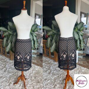 En Creme Pencil Skirt